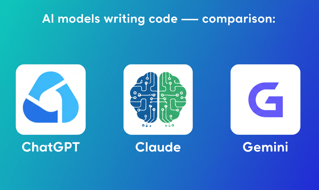 Comparison of AI models for coding: ChatGPT, Claude, and Gemini